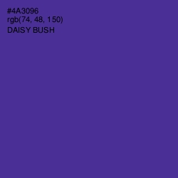 #4A3096 - Daisy Bush Color Image