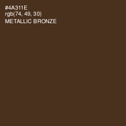#4A311E - Metallic Bronze Color Image