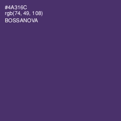 #4A316C - Bossanova Color Image