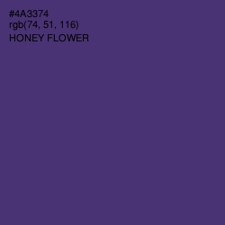 #4A3374 - Honey Flower Color Image