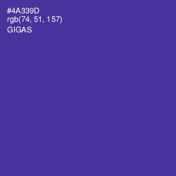#4A339D - Gigas Color Image
