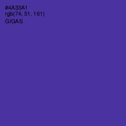 #4A33A1 - Gigas Color Image