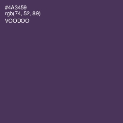 #4A3459 - Voodoo Color Image