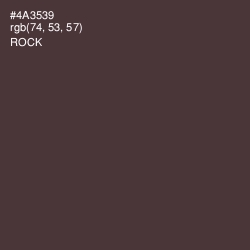 #4A3539 - Rock Color Image