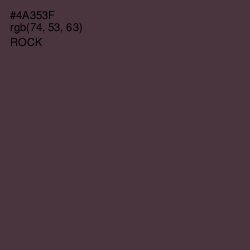 #4A353F - Rock Color Image