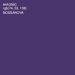 #4A356C - Bossanova Color Image