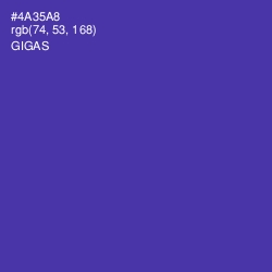 #4A35A8 - Gigas Color Image