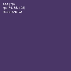 #4A3767 - Bossanova Color Image