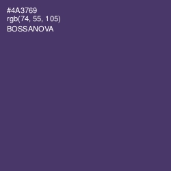 #4A3769 - Bossanova Color Image