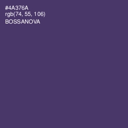 #4A376A - Bossanova Color Image