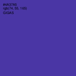 #4A37A5 - Gigas Color Image