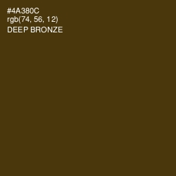 #4A380C - Deep Bronze Color Image