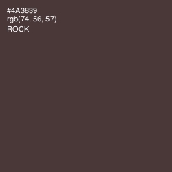 #4A3839 - Rock Color Image