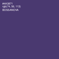 #4A3871 - Bossanova Color Image