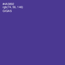 #4A3892 - Gigas Color Image