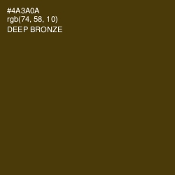 #4A3A0A - Deep Bronze Color Image