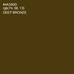 #4A3A0D - Deep Bronze Color Image