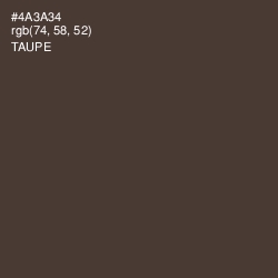 #4A3A34 - Taupe Color Image