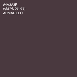 #4A3A3F - Armadillo Color Image