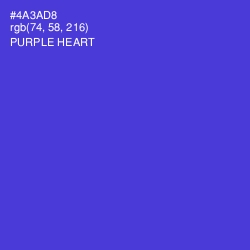 #4A3AD8 - Purple Heart Color Image