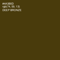 #4A3B0D - Deep Bronze Color Image