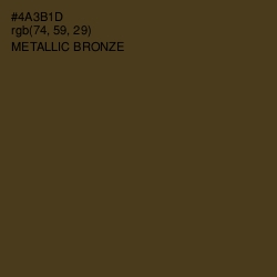 #4A3B1D - Metallic Bronze Color Image