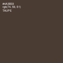 #4A3B33 - Taupe Color Image