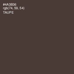 #4A3B36 - Taupe Color Image
