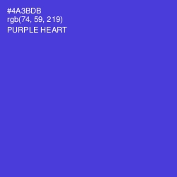 #4A3BDB - Purple Heart Color Image