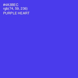 #4A3BEC - Purple Heart Color Image