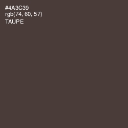 #4A3C39 - Taupe Color Image