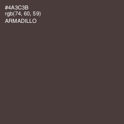 #4A3C3B - Armadillo Color Image