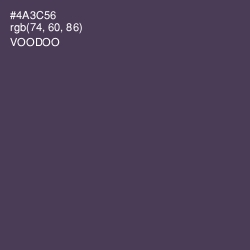 #4A3C56 - Voodoo Color Image