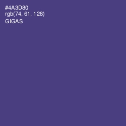 #4A3D80 - Gigas Color Image