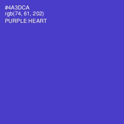 #4A3DCA - Purple Heart Color Image