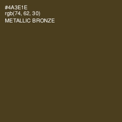 #4A3E1E - Metallic Bronze Color Image