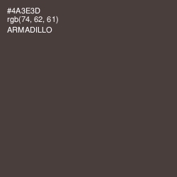 #4A3E3D - Armadillo Color Image