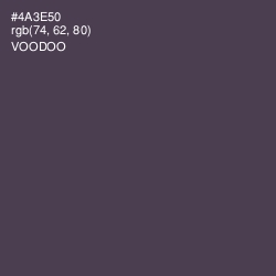 #4A3E50 - Voodoo Color Image