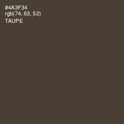 #4A3F34 - Taupe Color Image