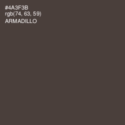 #4A3F3B - Armadillo Color Image