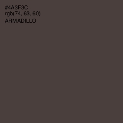 #4A3F3C - Armadillo Color Image