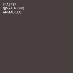 #4A3F3F - Armadillo Color Image