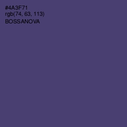 #4A3F71 - Bossanova Color Image