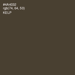 #4A4032 - Kelp Color Image