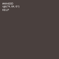 #4A403D - Kelp Color Image