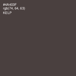 #4A403F - Kelp Color Image