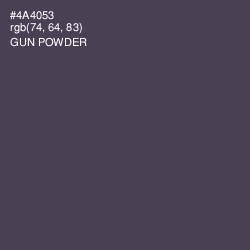 #4A4053 - Gun Powder Color Image