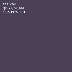 #4A4058 - Gun Powder Color Image