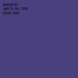 #4A407D - East Bay Color Image