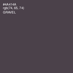 #4A414A - Gravel Color Image